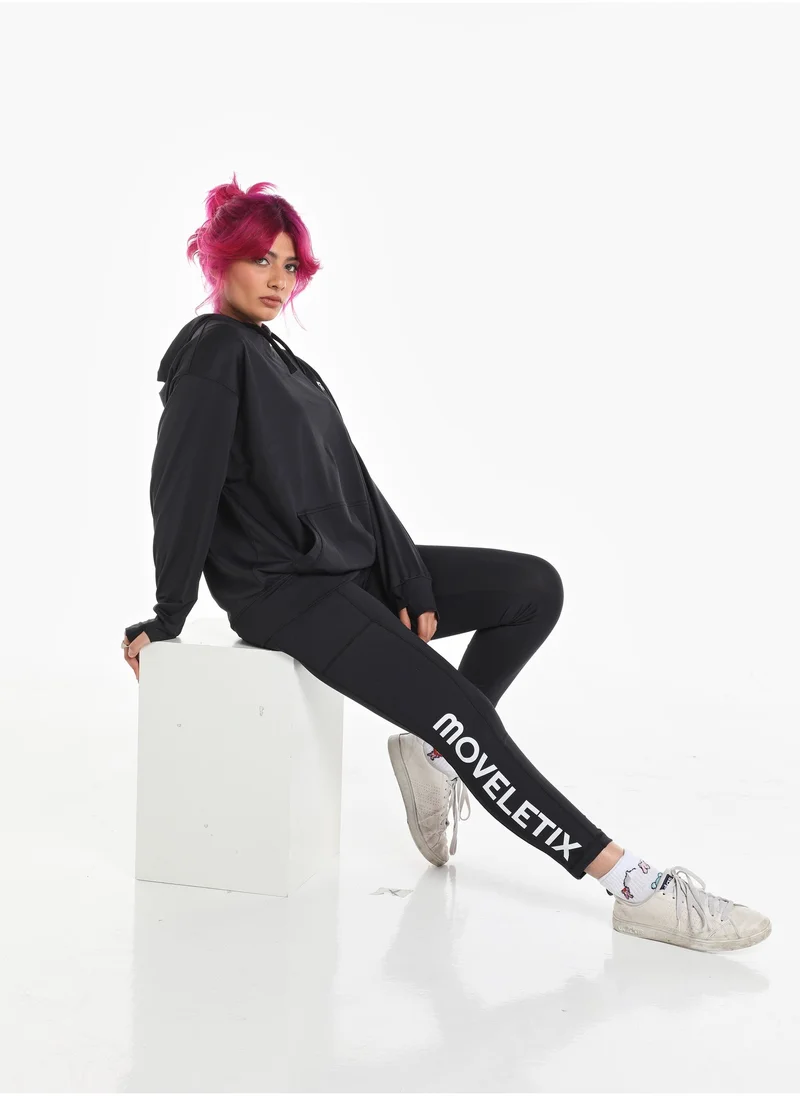 Moveletix Women's Training Lightweight Black Hoodie Active Buttery Soft