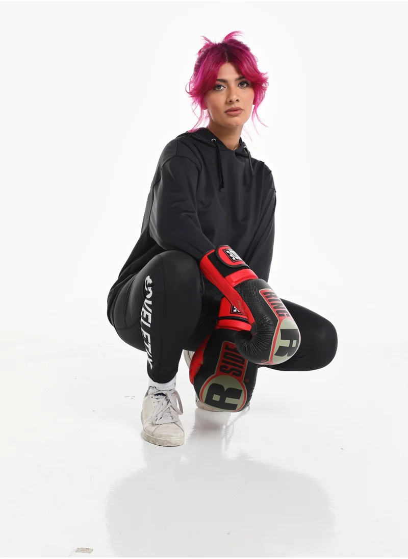 Moveletix Activewear Black Hoodie Buttery Soft Thumbhole