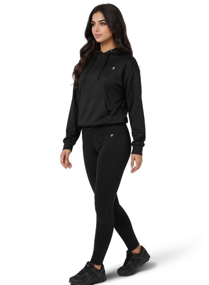Moveletix Spring Women's Training Lightweight Black Hoodie Active Buttery Soft - Image 5