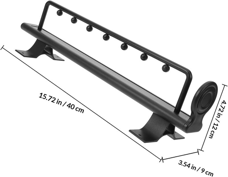 Adjustable Closet Hanging Rod Pull-out Clothes Hanger Rack 400mm Telescopic Wardrobe Rod for Pants and Clothing Storage Home Closet Extension - Image 2