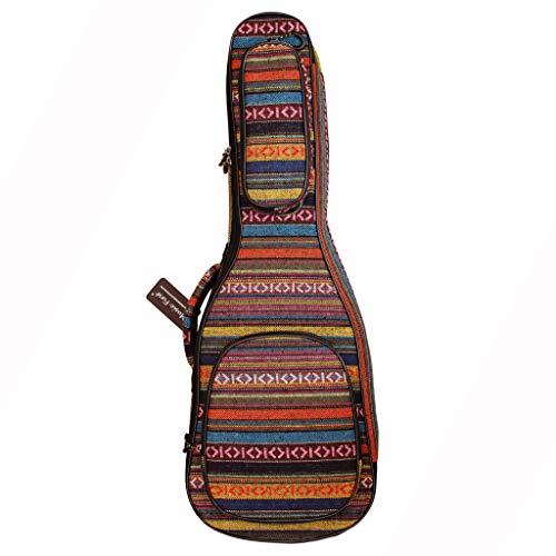 MUSIC FIRST Original Design 0.6" (15mm) Thick Padded Country Style Guitalele, 26-29" Guitar Case & Bag - Image 1