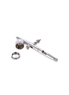 NIBEMINENT High Precision Gravity Feed Dual-Action Airbrush Kit Silver  - Image 1