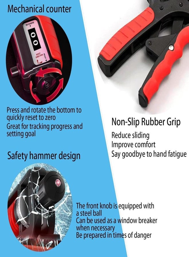 Greeya Adjustable Hand gripper with Spring counter - forearm strengthener for men and women gym workout hand exercise heavy strength training equipment - Image 4