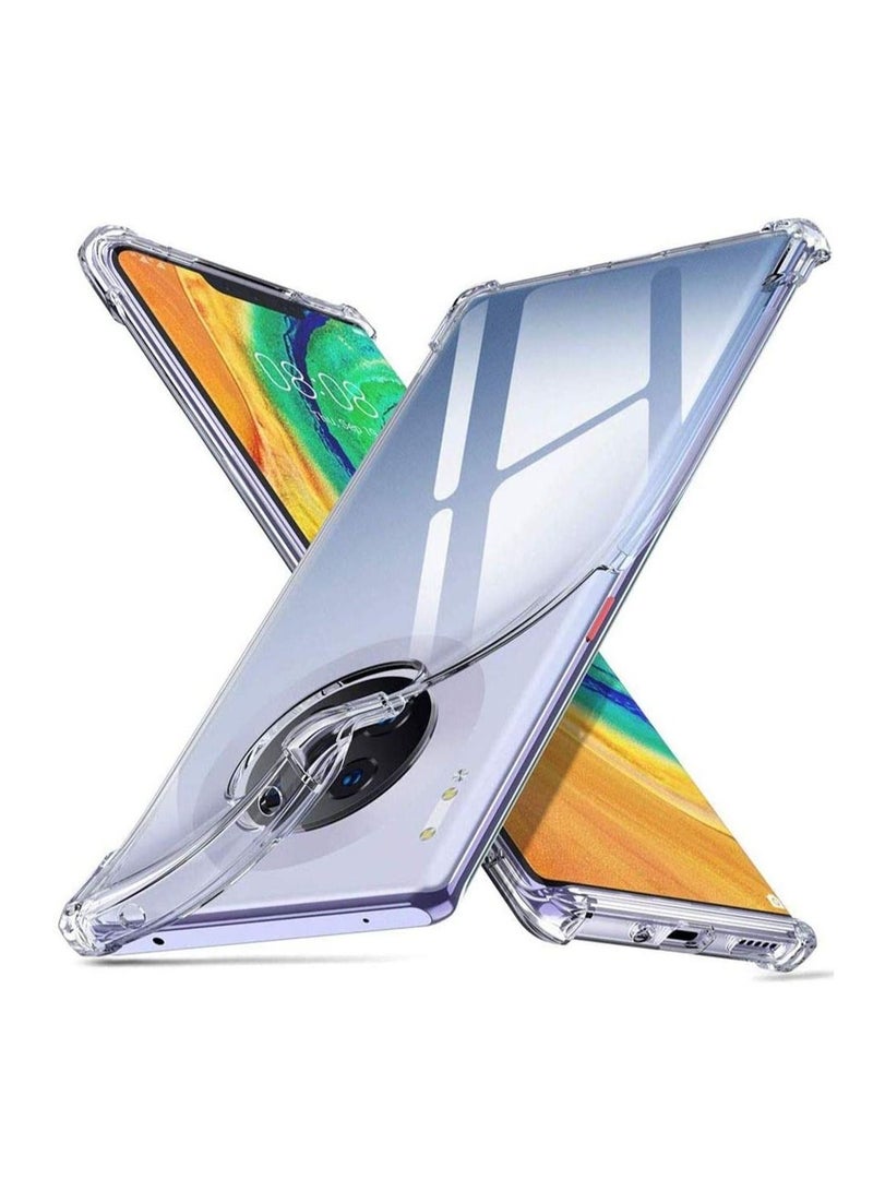 LEDIN Huawei Mate 30 Pro Clear Case Reinforced Corners TPU Cushion Bumper Shockproof Transparent Case Cover for Huawei Mate 30 Pro - Image 1
