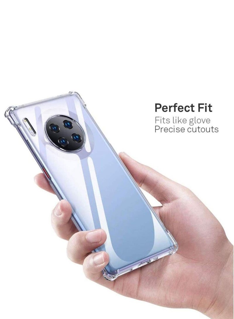 LEDIN Huawei Mate 30 Pro Clear Case Reinforced Corners TPU Cushion Bumper Shockproof Transparent Case Cover for Huawei Mate 30 Pro - Image 3