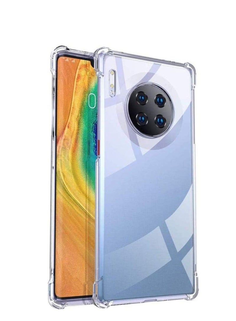 LEDIN Huawei Mate 30 Pro Clear Case Reinforced Corners TPU Cushion Bumper Shockproof Transparent Case Cover for Huawei Mate 30 Pro - Image 2