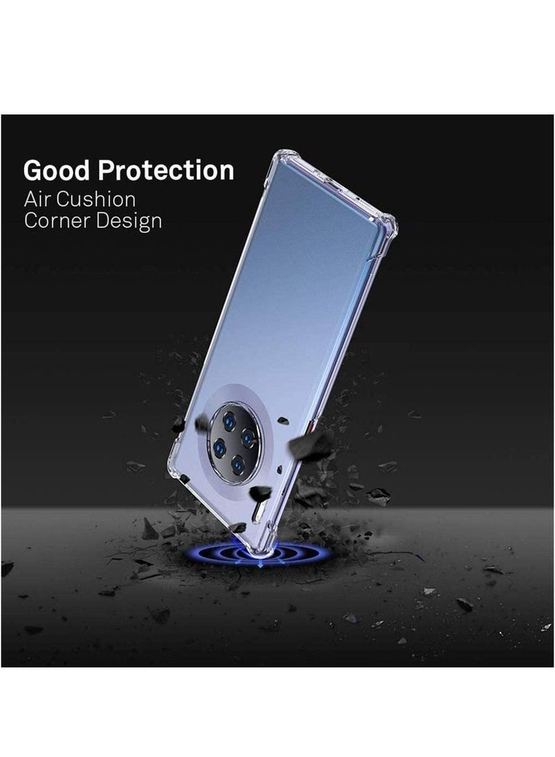 LEDIN Huawei Mate 30 Pro Clear Case Reinforced Corners TPU Cushion Bumper Shockproof Transparent Case Cover for Huawei Mate 30 Pro - Image 4