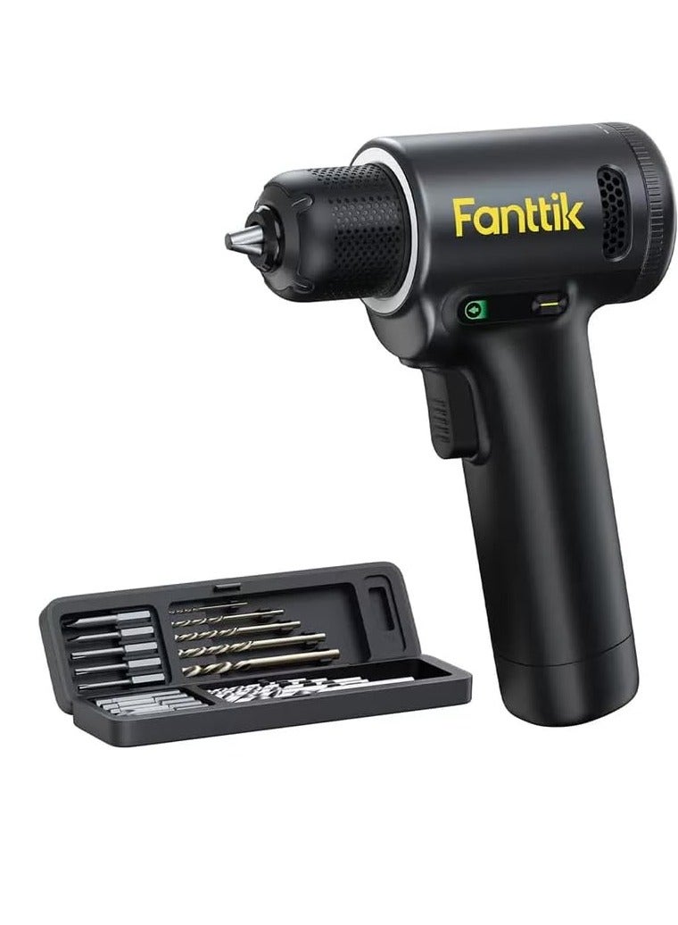 Fanttik Z100 Apex Cordless Brushless Electric Drill, VoltiPulse Brushless Motor Delivers Up To 30 N.m Of Torque And 1250 RPM, Type-C Charging, 2500 mAh, Dual Screen Design - Image 1