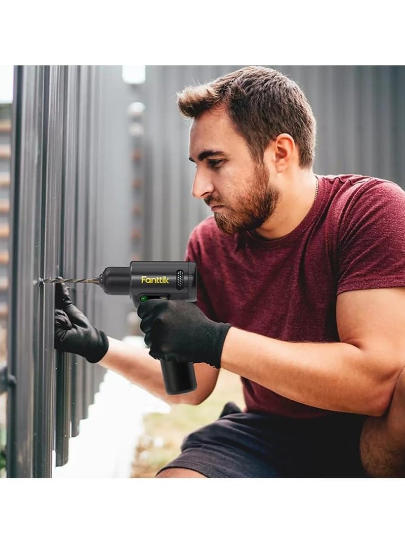 Fanttik Z100 Apex Cordless Brushless Electric Drill, VoltiPulse Brushless Motor Delivers Up To 30 N.m Of Torque And 1250 RPM, Type-C Charging, 2500 mAh, Dual Screen Design - Image 2