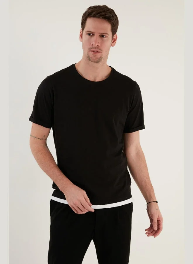 Buratti  Buratti 100% Cotton Regular Fit Crew Neck T Shirt Men's T SHIRT 5902515 for Men | Best Price UAE