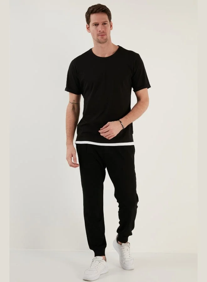 Buratti  Buratti 100% Cotton Regular Fit Crew Neck T Shirt Men's T SHIRT 5902515 for Men | Best Price UAE