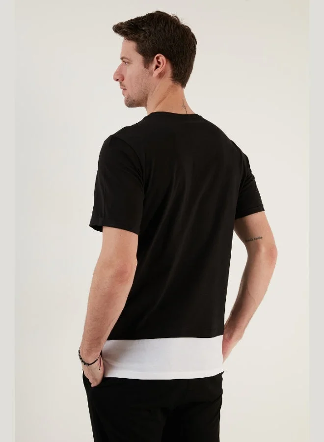 Buratti  Buratti 100% Cotton Regular Fit Crew Neck T Shirt Men's T SHIRT 5902515 for Men | Best Price UAE