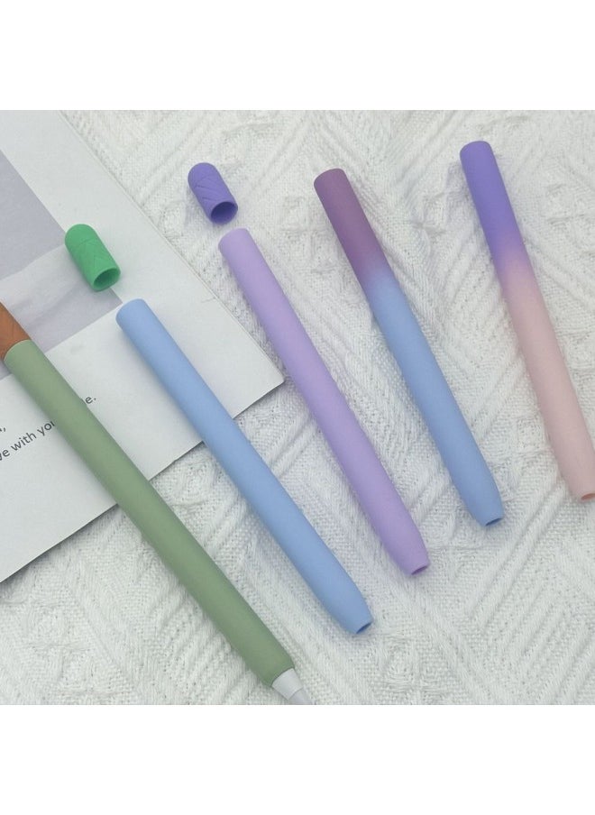 Generic - Apple Applepencil2 Generation Pen Case IPad Touch Pen Case Contrast Color Pen Case Anti-slip Silicone Protective Case-Color: Single Pearlescent Bag Packaging-Applicable Models:Applepencil 1/2 Generation - Image 1