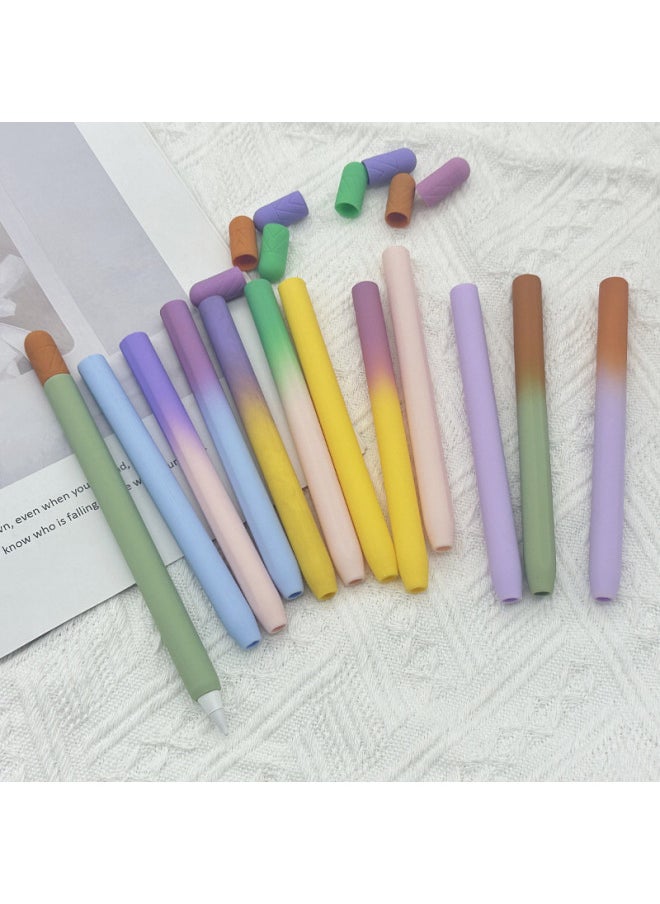 Generic - Apple Applepencil2 Generation Pen Case IPad Touch Pen Case Contrast Color Pen Case Anti-slip Silicone Protective Case-Color: Single Pearlescent Bag Packaging-Applicable Models:Applepencil 1/2 Generation - Image 1