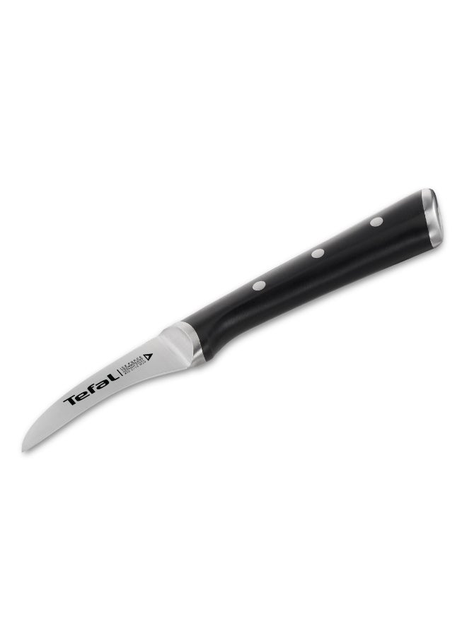 TEFAL Ice Force Curved Paring Knife | 7cm | Kitchen Knife | German Stainless Steel Blade | Long-Lasting Cutting Performance and Sharpness | Dishwasher safe | Black | 2 Years Warranty | K2321214 Black - Image 1