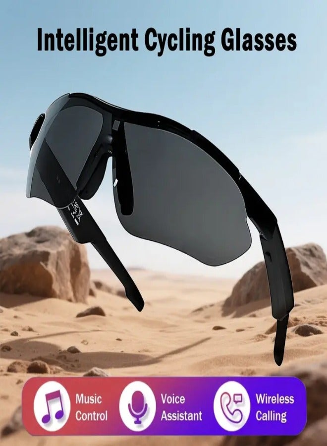 ارواق نظارات Pro3 الذكية اللاسلكية مع ميكروفون ومكبرات صوت مدمجة - بلوتوث 5.4، مساعد صوتي، شحن مغناطيسي، عمر بطارية طويل - مثالية لركوب الدراجات والمشي لمسافات طويلة والأنشطة الخارجية - أسود - Image 1