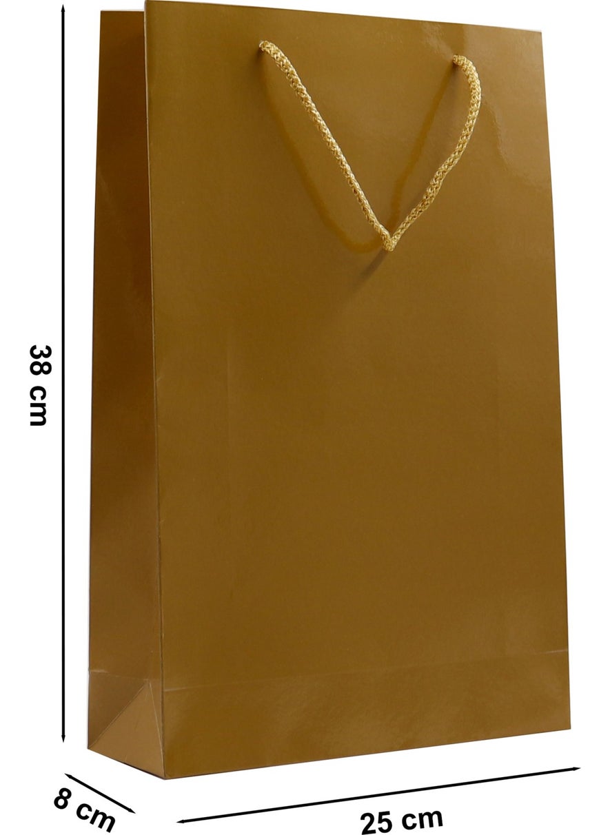Repro Design Gold Premium Cardboard Bag 25 x 38 x 8 cm 2 Gift Bags  - Image 3