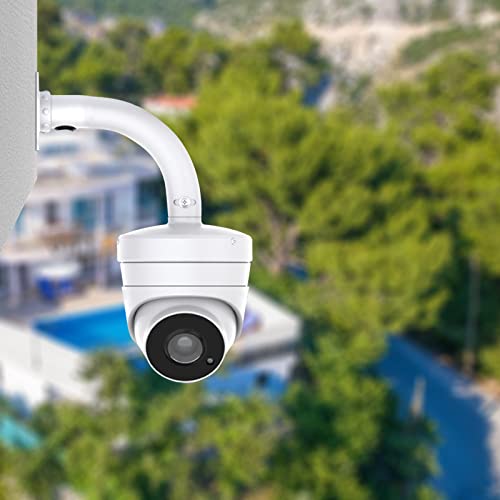 WiTi 6 inch Base Wall Mount Bracket for Surveillance Cameras IP CCTV, Compatible with Eufy Cameras Bullet Dome PTZ,Cable Management Pole Mounting Antirust Base Powder Spray Coated - Image 2