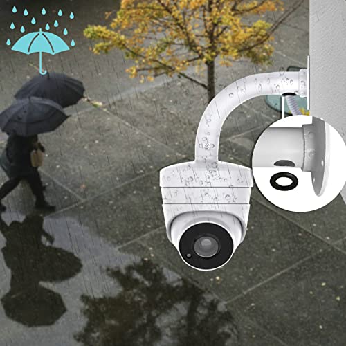WiTi 6 inch Base Wall Mount Bracket for Surveillance Cameras IP CCTV, Compatible with Eufy Cameras Bullet Dome PTZ,Cable Management Pole Mounting Antirust Base Powder Spray Coated - Image 3