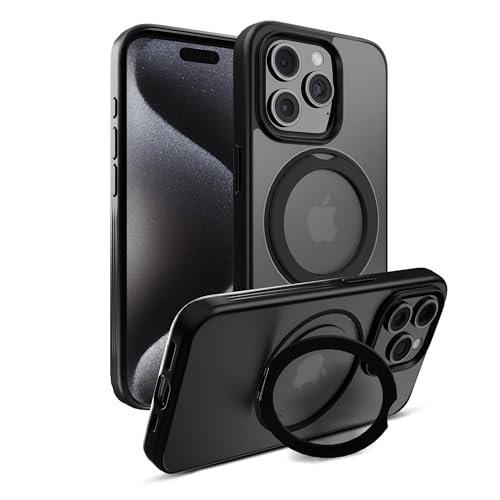 DailyObjects Polycarbonate Case for iPhone 13 Pro Compatible with Mag-Safe Wireless Charging,Halo 2.0 with Rotatable Stand Slim Shockproof Back Cover - Image 3
