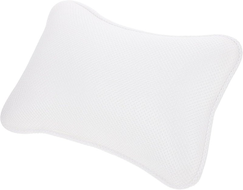 Bath Pillow with Suction Cups 3D Mesh Bone Shape Bathtub Spa Cushion Neck and Back Support for Tub Bathing Accessories - Image 1