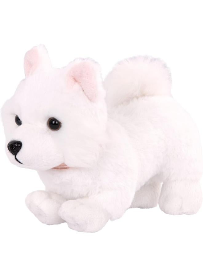 Our Generation American Eskimo Puppy, 15 cm, BD35255, Plush Pet with Movable Legs and Accessories, Includes Collar and Lead, Perfect Companion for 46 cm Dolls, Recommended from 3 Years - Image 1
