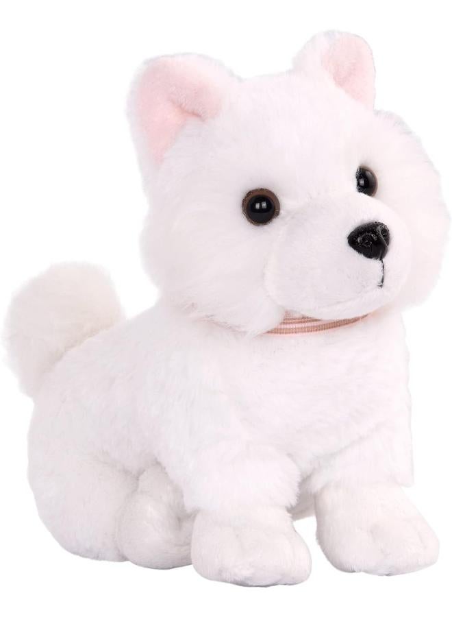 Our Generation American Eskimo Puppy, 15 cm, BD35255, Plush Pet with Movable Legs and Accessories, Includes Collar and Lead, Perfect Companion for 46 cm Dolls, Recommended from 3 Years - Image 2