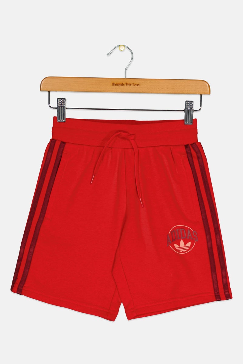 adidas Originals Kids Boy Sportswear Fit Outdoor Shorts, Red - Image 1