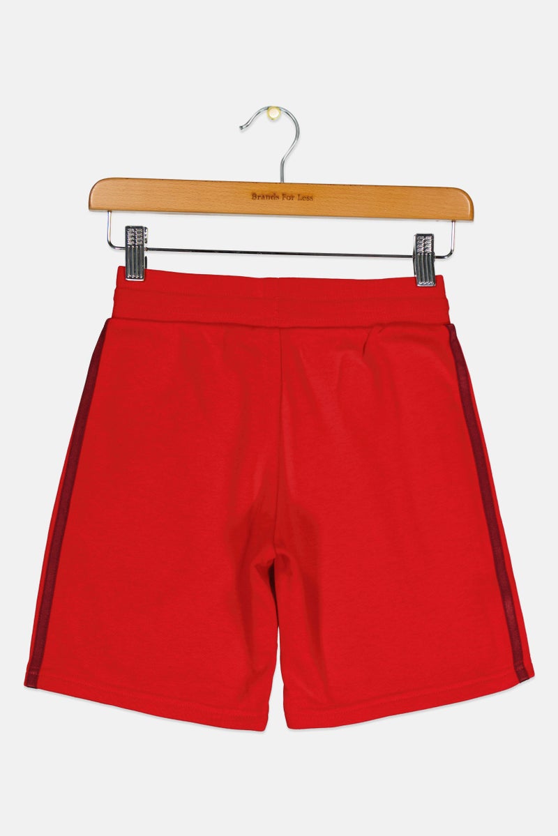 adidas Originals Kids Boy Sportswear Fit Outdoor Shorts, Red - Image 2