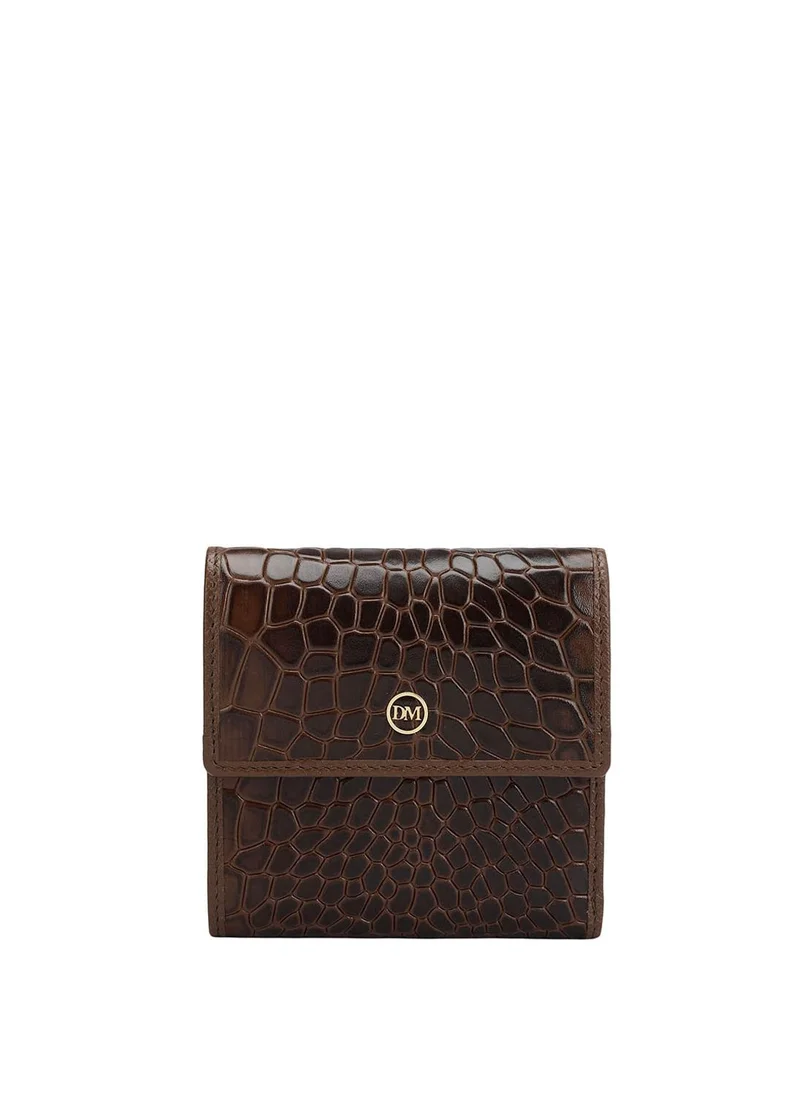 Da Milano Genuine Leather Brown Ladies Wallet