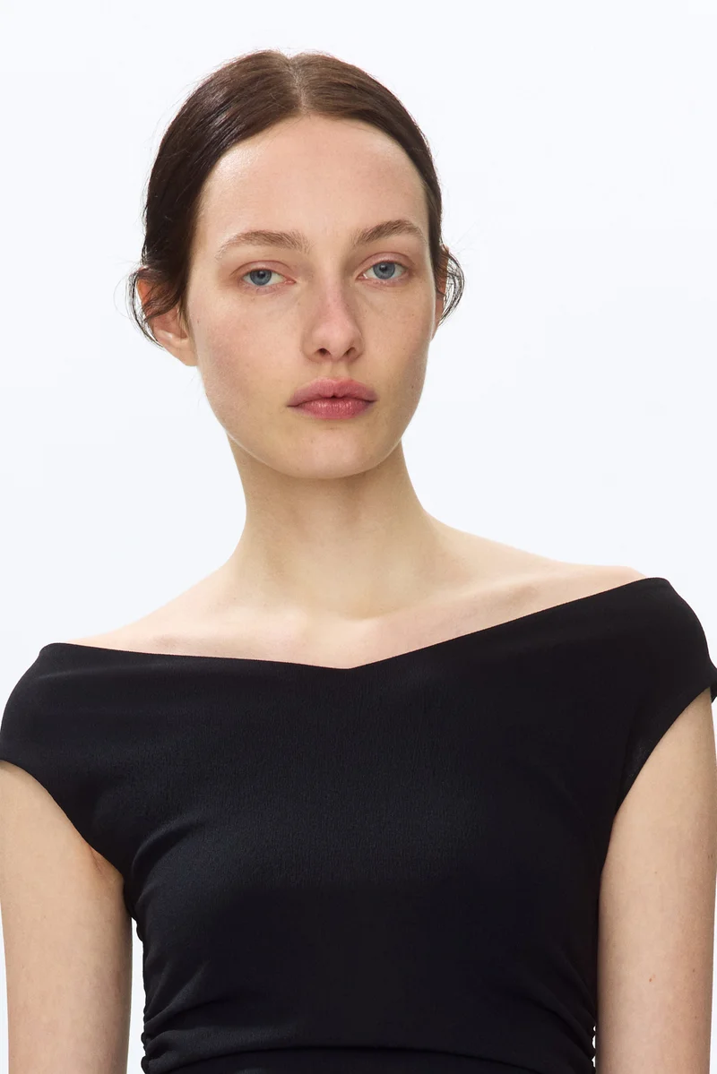H&M  Draped off-the-shoulder dress for Women | Best Price UAE