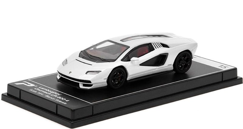 PosterCars 164 Scale Lamborghini Countach LPI 8004 Bianco Siderale Hypercar League Collection No15 White - Image 2