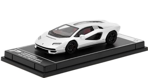 PosterCars 164 Scale Lamborghini Countach LPI 8004 Bianco Siderale Hypercar League Collection No15 White - Image 1