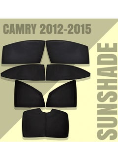 CAMRY 7-Piece Custom Sun Shade Set for CAMRY 2012-2015, Full Window Protection, UV Blocker for Front, Side, and Rear Windows  - Image 1