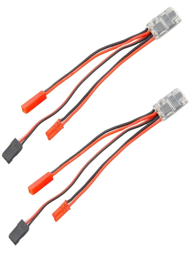 وحدة تحكم سرعة المحرك yuenhoang 1S-3S Micro Brushed ESC 10A ثنائية الاتجاه بدون فرامل 5V 1A BEC لمركبات التحكم عن بعد والطائرات النموذجية (اتجاهين بدون فرامل (قطعتان)) - Image 1
