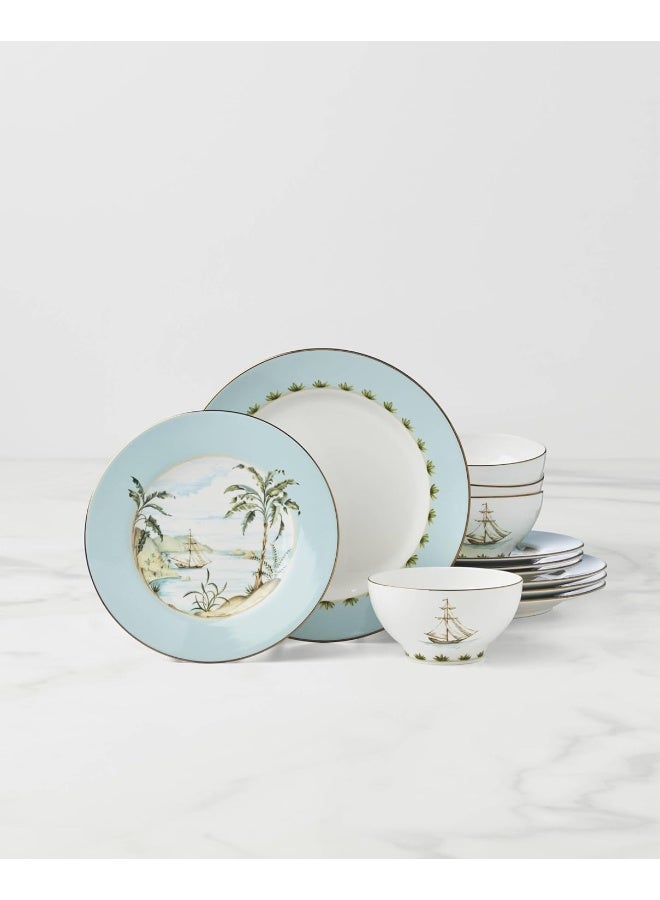 Lenox Piece Dinnerware Set British Colonial Tradewind 12 Count - Image 2