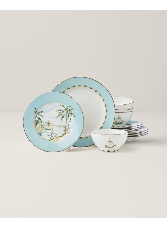 Lenox Piece Dinnerware Set British Colonial Tradewind 12 Count - Image 3