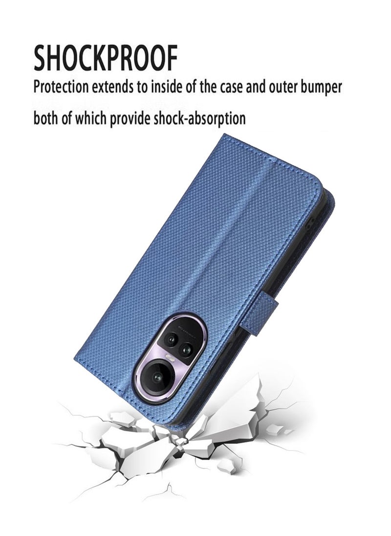 X-level OPPO Reno 10/10 Pro 5G Phone Case Cover With Full Body Camera Len Protector PU Leather Wallet Card Holder Shockproof Protective Back Cover With Release Hand Phone Holder Daily Video Kickstand  - Image 3