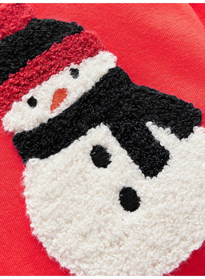 Little Bitty Children's Long Sleeved Hoodie Cartoon Towel Embroidered Pattern For Christmas In Autumn And Winter - Image 4