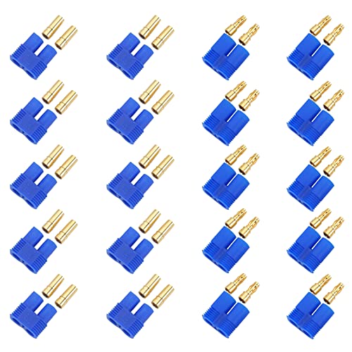 LINSYRC 10Sets EC3 Battery Connector Male Female Plug Adapter RC GoldPlated 35MM Bullet Banana Connector Plug for RC ESC Motor Lipo Battery Electric Motor - Image 1