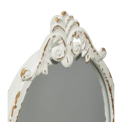 SOFE Rustic White Mirrored Wall Candle Sconces Set of Two, Metal Vintage Wall Candle Holder, Handmade Taper Candle Sconce, Candle Stick Walls Sconce for Living Room, Farm House Home Decor - Image 5