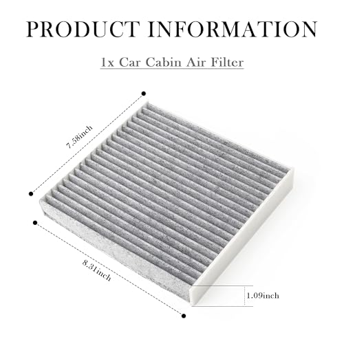 CXCCOI Car Cabin Air Filter OEMCF10285 CP285AC Heater Car Air Filter and Cabin Filter with Activated Carbon Compatible with Toyota Lexus SubaruCCar Accessories CCabin Air Filters for My Cars - Image 3