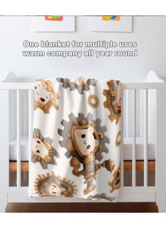 General Baby and children's cartoon flannel thin blanket (warm and comfortable, suitable for sleep, games) 70cm*100cm - 619  - Image 1