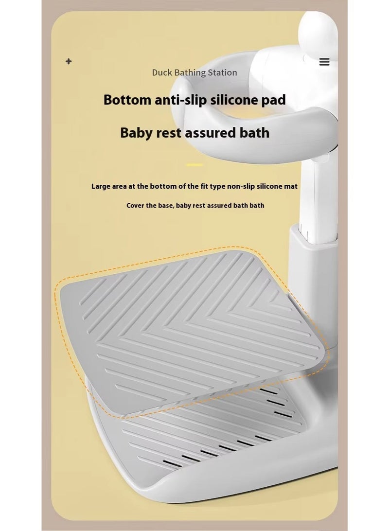 Adjustable Height Foldable Baby Bath Stand with Non-Slip Base – Bathing Support for Home & Daycare - Image 2