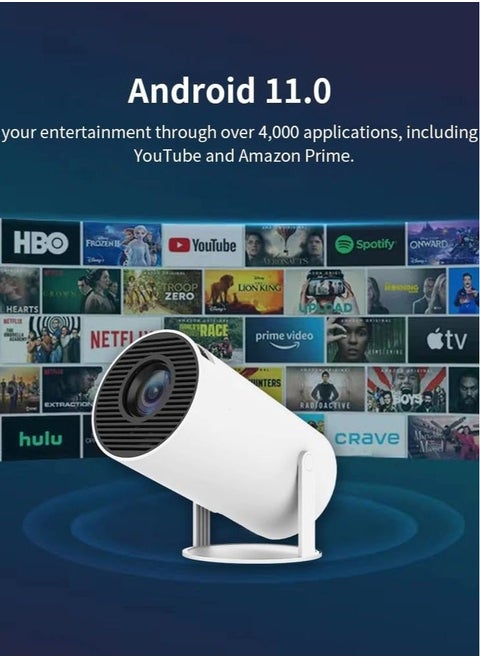 HY300 Android 5G Wifi Smart Portable Projector 1280 720P Full HD Office Home Theater Video Mini Projector Optical specification