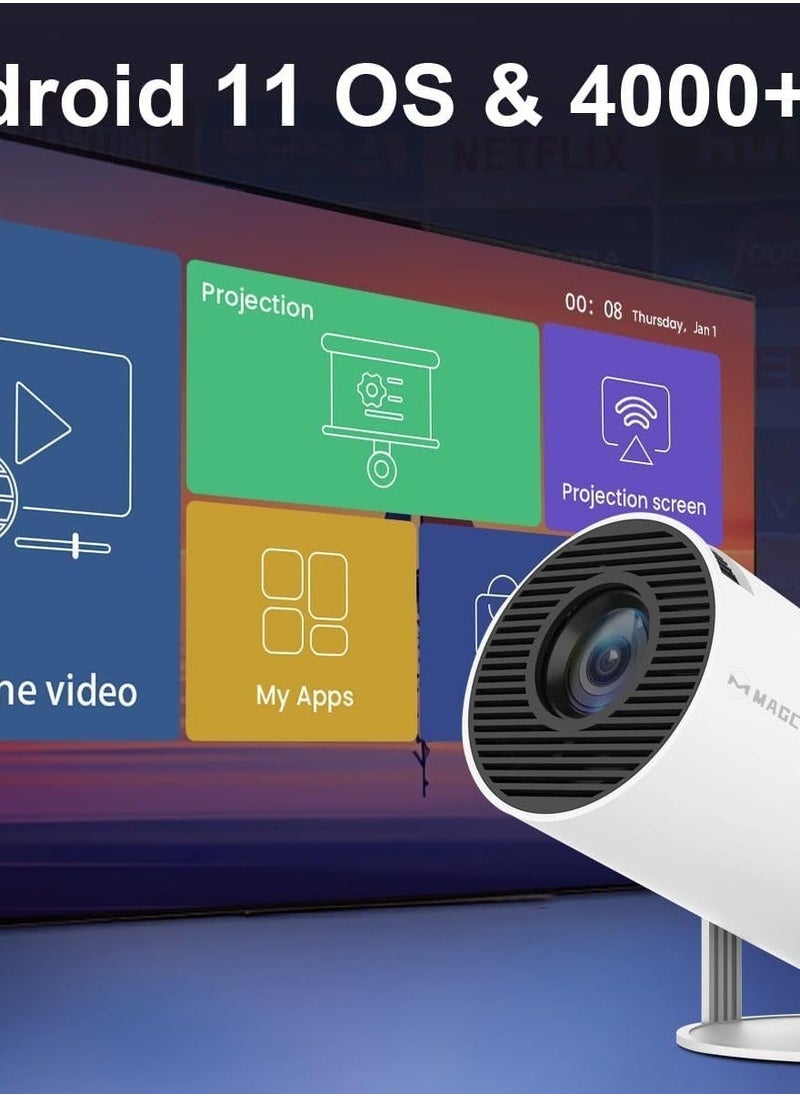 HY300 Android 5G Wifi Smart Portable Projector 1280 720P Full HD Office Home Theater Video Mini Projector Optical specification