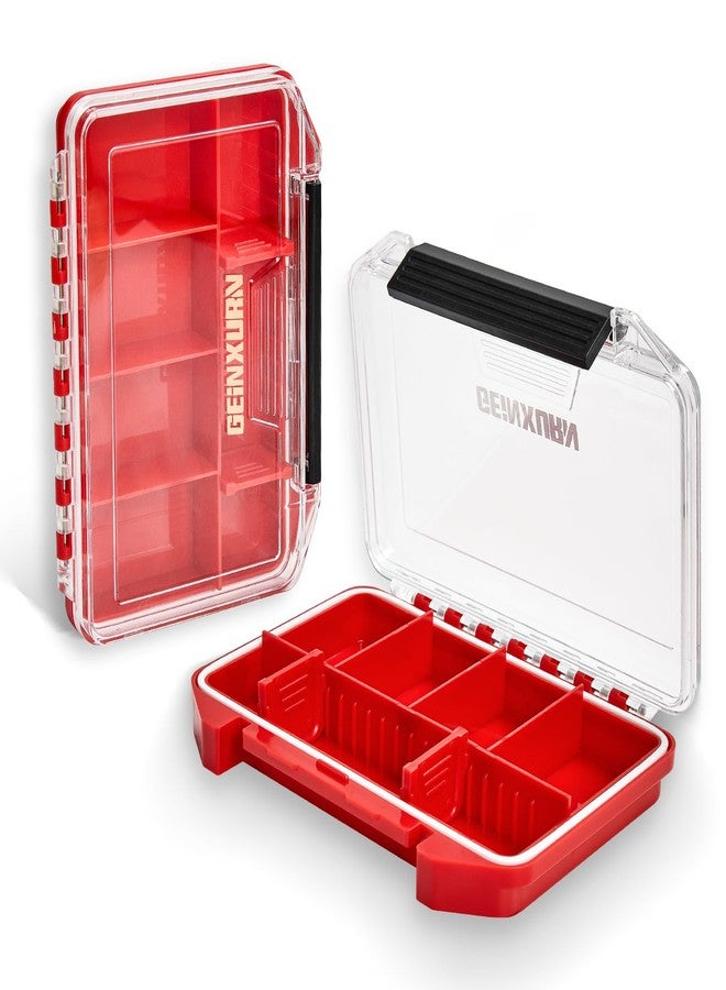 Geinxurn IPX4 Waterproof Small Storage Parts Organizer, Small Parts Case with Removable Dividers, Screwdriver Bit Set Box(2 Boxes) - Image 1