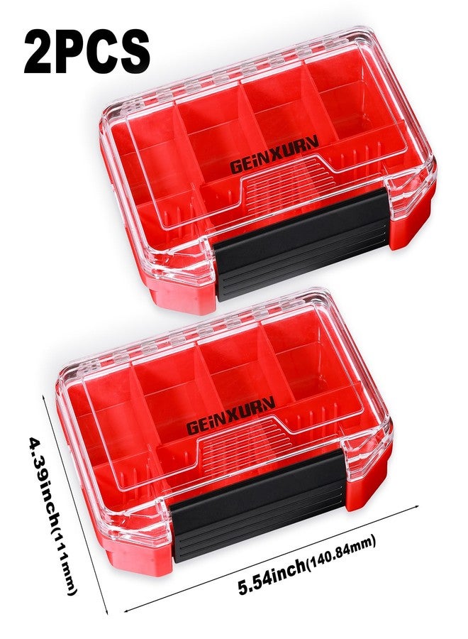 Geinxurn IPX4 Waterproof Small Storage Parts Organizer, Small Parts Case with Removable Dividers, Screwdriver Bit Set Box(2 Boxes) - Image 2