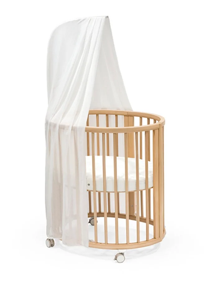 STOKKE Sleepi Canopy V3 Create A Cozy, Calm Environment For Babyeasy To Assemble Lightweight Fabric Compatible With Sleepi Baby Bed And Mini White