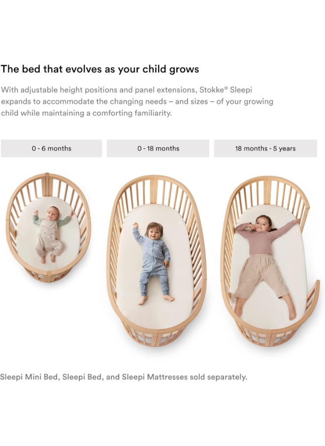 STOKKE - Sleepi Canopy V3 Create A Cozy, Calm Environment For Babyeasy To Assemble Lightweight Fabric Compatible With Sleepi Baby Bed And Mini White - Image 1